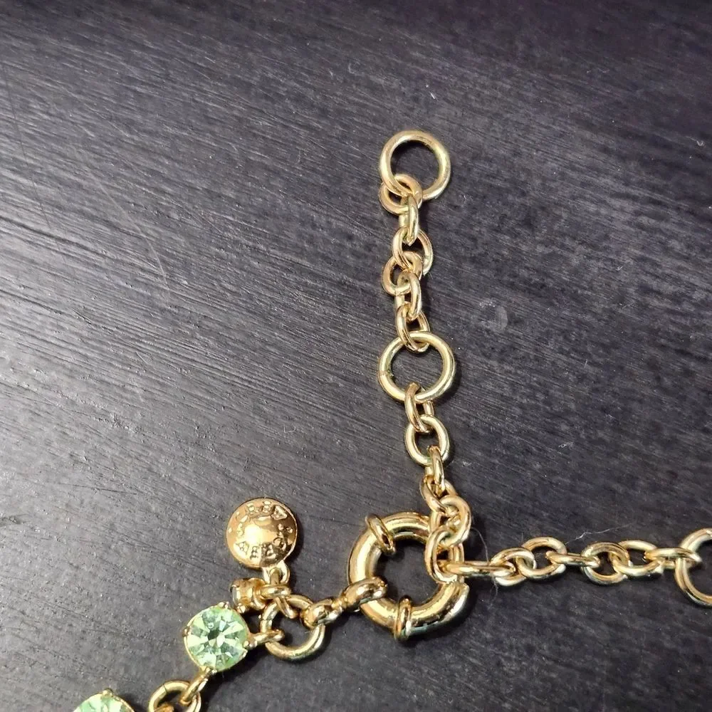 J Crew Vibrant Green Vintage Style Necklace